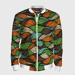 Мужской бомбер Абстрактные волны