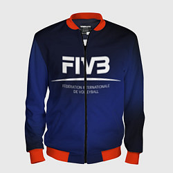 Бомбер мужской FIVB Volleyball, цвет: 3D-красный