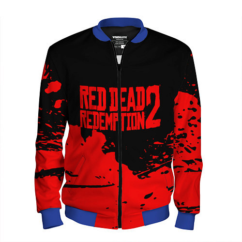 Мужской бомбер RED DEAD REDEMPTION 2 / 3D-Синий – фото 1