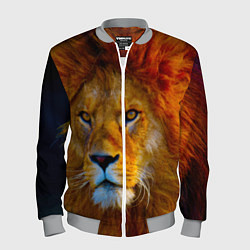 Бомбер мужской Лев 3D, цвет: 3D-меланж