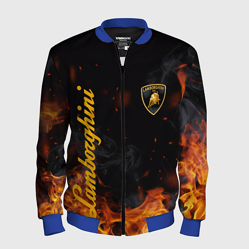 Мужской бомбер LAMBORGHINI / 3D-Синий – фото 1