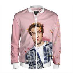 Бомбер мужской ROBERT PATTINSON, цвет: 3D-белый