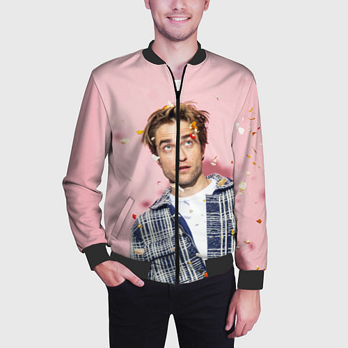 Мужской бомбер ROBERT PATTINSON / 3D-Черный – фото 3