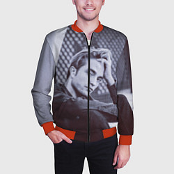 Бомбер мужской Роберт Паттинсон, цвет: 3D-красный — фото 2