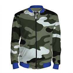 Бомбер мужской Camouflage 2, цвет: 3D-синий