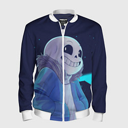 Бомбер мужской UNDERTALE, цвет: 3D-белый