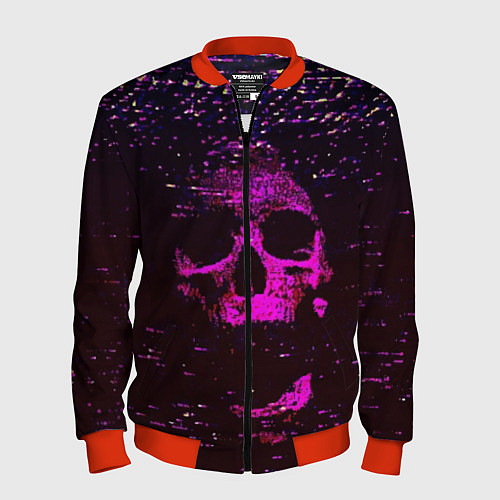Мужской бомбер Phonk Skull / 3D-Красный – фото 1