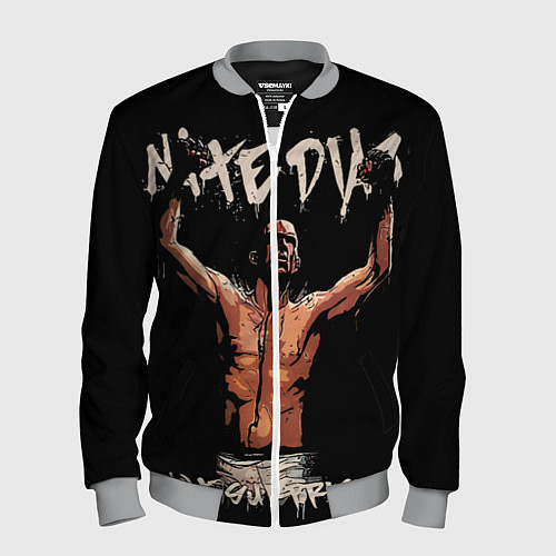 Мужской бомбер Нейт Диас / 3D-Меланж – фото 1