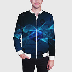 Бомбер мужской Атом, цвет: 3D-белый — фото 2