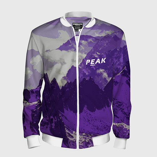 Мужской бомбер PEAK / 3D-Белый – фото 1