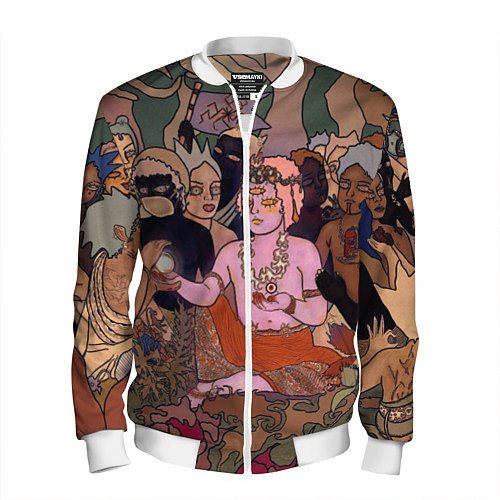Мужской бомбер BRING ME THE HORIZON ART / 3D-Белый – фото 1