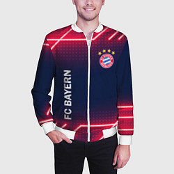 Бомбер мужской БАВАРИЯ, цвет: 3D-белый — фото 2