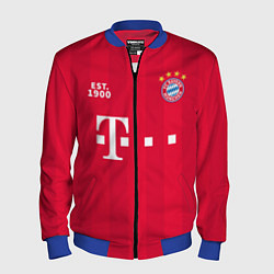Бомбер мужской BAYERN 2021 - ДОМАШНЯЯ, цвет: 3D-синий