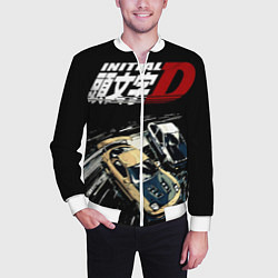 Бомбер мужской Initial D Z, цвет: 3D-белый — фото 2