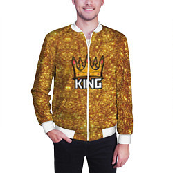 Бомбер мужской Gold King, цвет: 3D-белый — фото 2