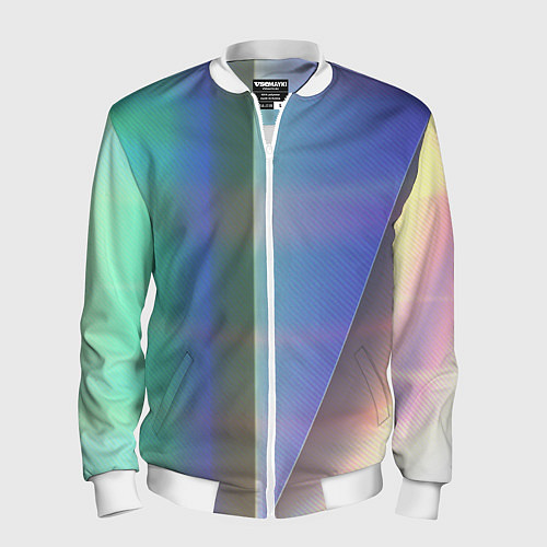 Мужской бомбер Узоры 2 / 3D-Белый – фото 1