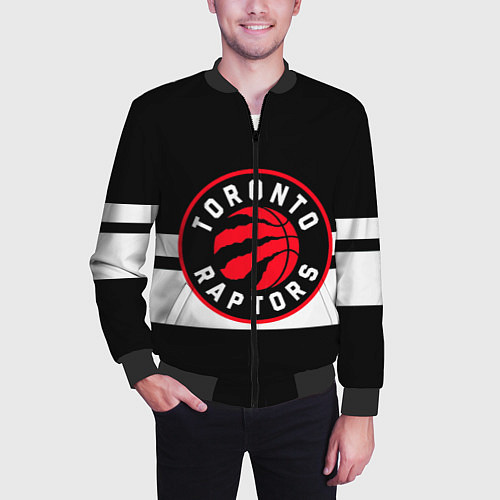 Мужской бомбер TORONTO RAPTORS / 3D-Черный – фото 3