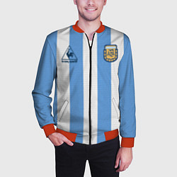 Бомбер мужской Джерси Марадоны с автографом, цвет: 3D-красный — фото 2
