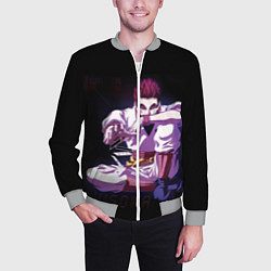 Бомбер мужской Хисока, цвет: 3D-меланж — фото 2
