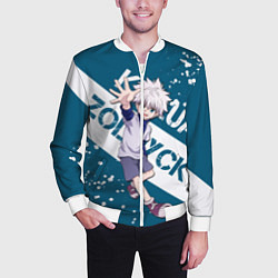 Бомбер мужской Киллуа Золдик, цвет: 3D-белый — фото 2