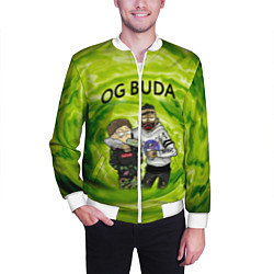 Бомбер мужской Репер - OG Buda, цвет: 3D-белый — фото 2