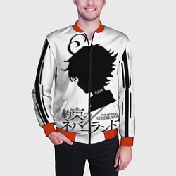 Бомбер мужской Обещанный Неверленд - Эмма, цвет: 3D-красный — фото 2