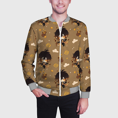 Мужской бомбер Чиби Чжун Ли / 3D-Меланж – фото 3