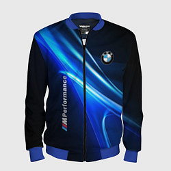 Бомбер мужской BMW, цвет: 3D-синий