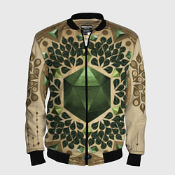 Бомбер мужской DnD Dices: Pattern, цвет: 3D-черный