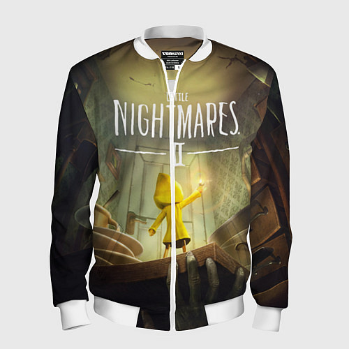 Мужской бомбер Little Nightmares 2 / 3D-Белый – фото 1
