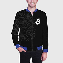 Бомбер мужской БИТКОИН BITCOIN, цвет: 3D-синий — фото 2