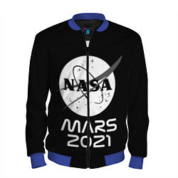 Бомбер мужской NASA Perseverance, цвет: 3D-синий