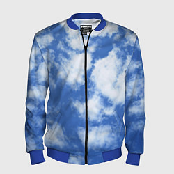 Бомбер мужской ОБЛАКА, цвет: 3D-синий