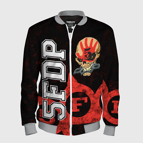 Мужской бомбер Five Finger Death Punch 1 / 3D-Меланж – фото 1