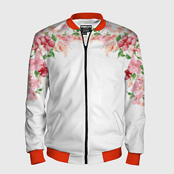 Мужской бомбер Цветы