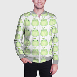 Бомбер мужской Лягушки-росточки, цвет: 3D-меланж — фото 2