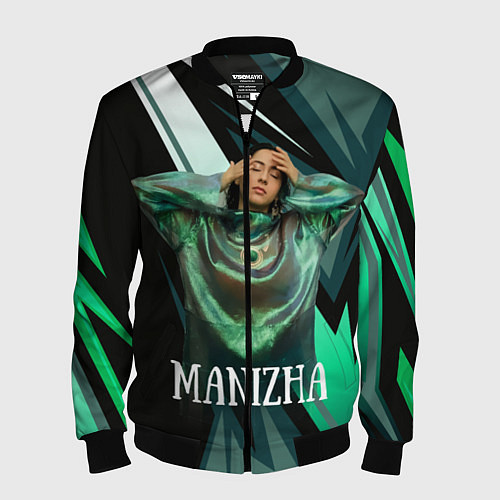 Мужской бомбер Манижа Manizha / 3D-Черный – фото 1