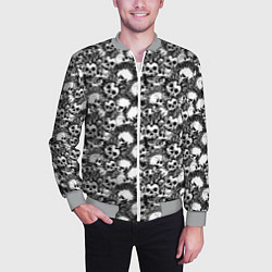 Бомбер мужской Punks not Dead, цвет: 3D-меланж — фото 2