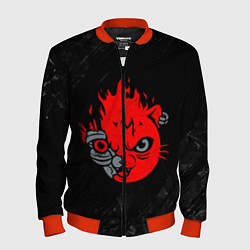 Мужской бомбер CYBERPUNK 2077 КОТ КИАНУ РИВЗ