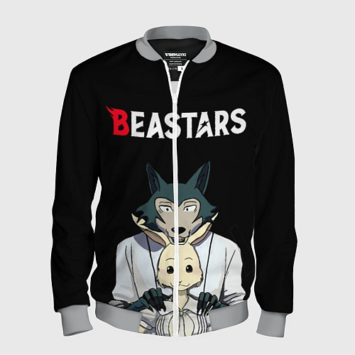 Мужской бомбер Beastars Выдающиеся звери / 3D-Меланж – фото 1
