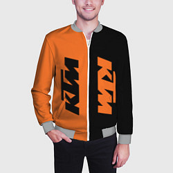 Бомбер мужской KTM КТМ Z, цвет: 3D-меланж — фото 2