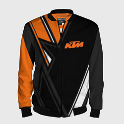 Бомбер мужской KTM КТМ, цвет: 3D-черный
