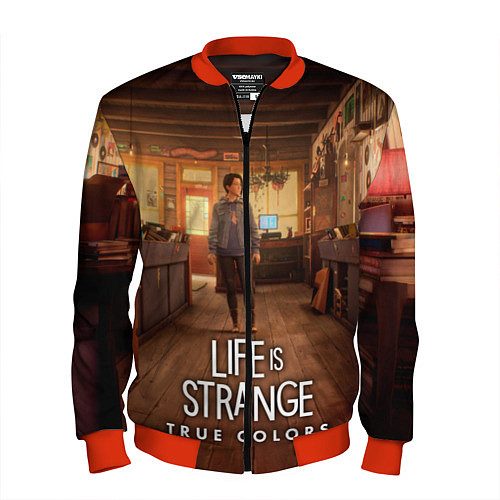 Мужской бомбер Life Is Strange True Colors / 3D-Красный – фото 1