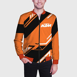 Бомбер мужской KTM КТМ SPORT, цвет: 3D-красный — фото 2