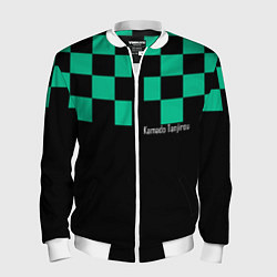 Бомбер мужской Kamado Tanjirou Kimetsu no Yaiba, цвет: 3D-белый