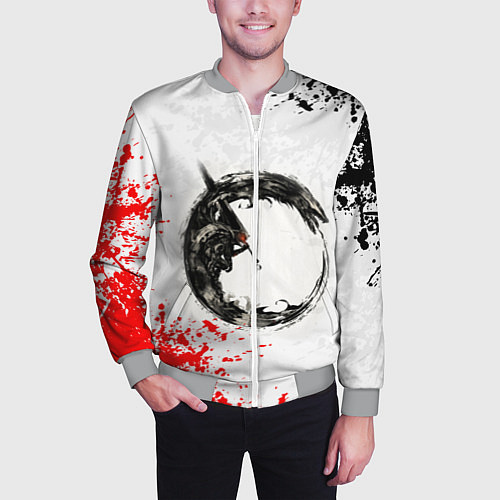Мужской бомбер BERSERK БЕРСЕРК / 3D-Меланж – фото 3