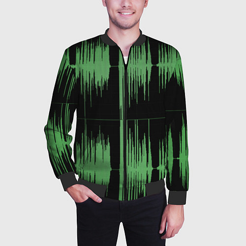 Мужской бомбер AUDIOWAVE / 3D-Черный – фото 3