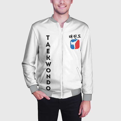Мужской бомбер Тхэквондо Taekwondo / 3D-Меланж – фото 3