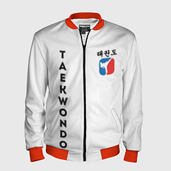 Бомбер мужской Тхэквондо Taekwondo, цвет: 3D-красный