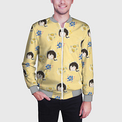 Бомбер мужской Чиби Чжун Ли, цвет: 3D-меланж — фото 2